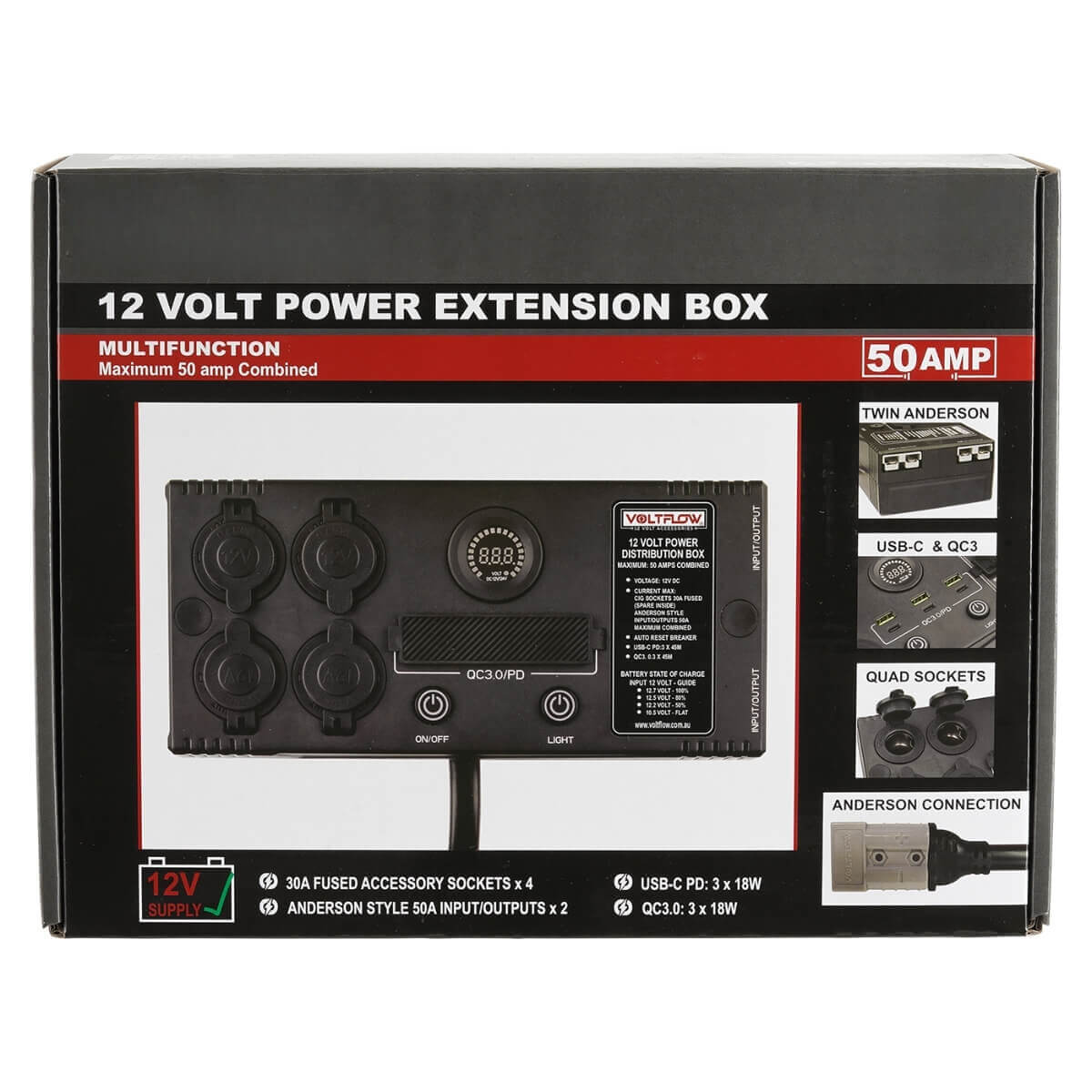 Power Extension Box 12V 50Amp