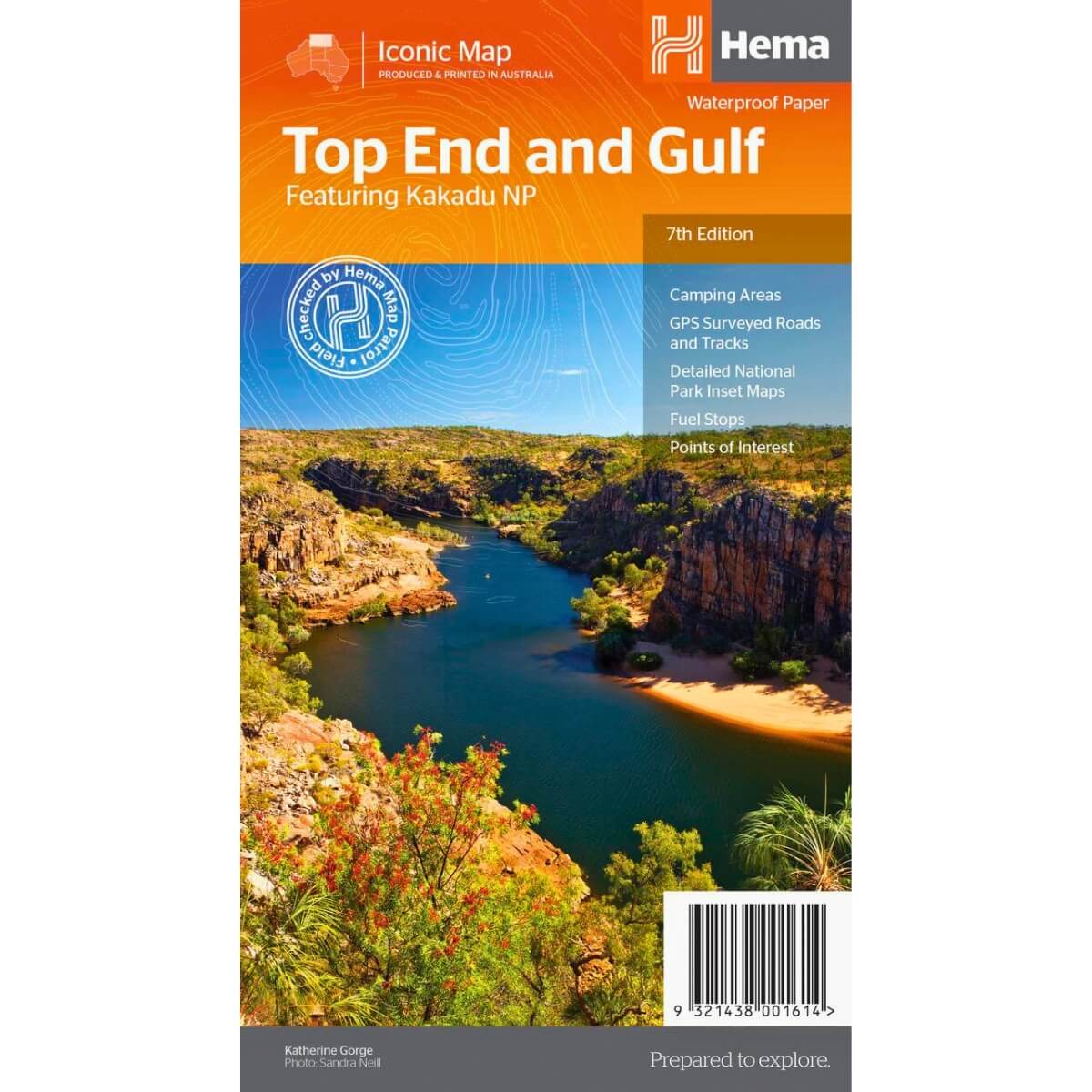 Hema Top End and Gulf Waterproof Map