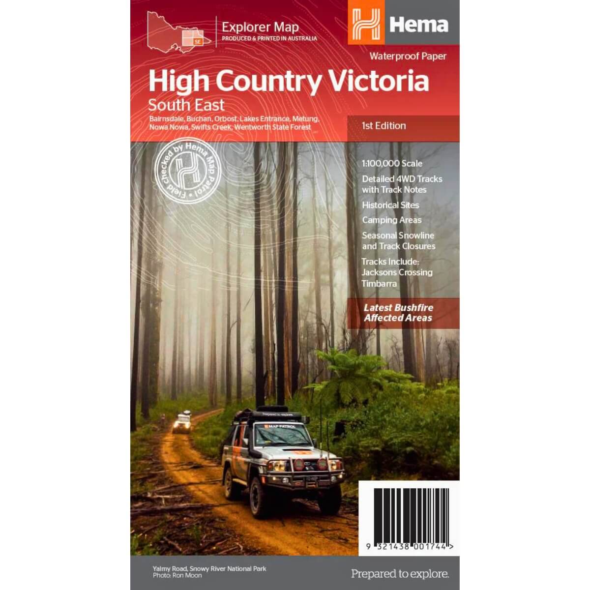 Hema Victorian High Country - South East Waterproof Map