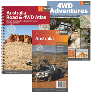 Hema 4x4 Adventure Atlas and Map Bundle 3 Piece