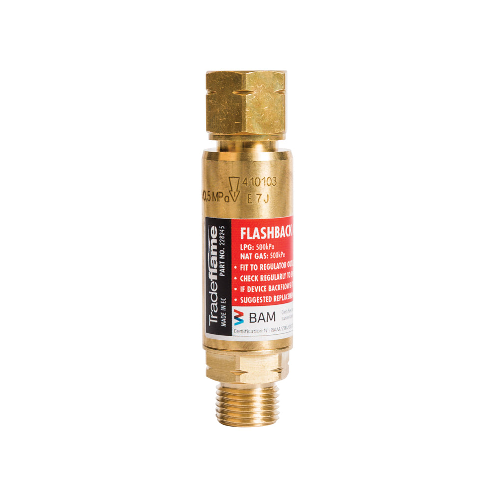 Tradeflame Flashback Arrestor - Fuel / Regulator End