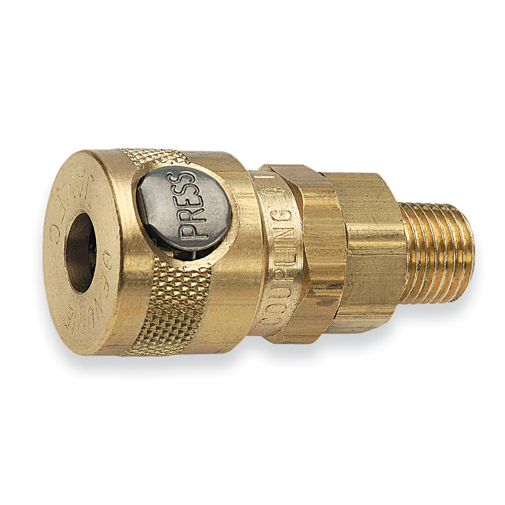 Jamec Equivalent Coupling Single Button Male 1/4"