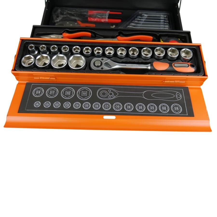 Tool Kit Chrome Vanadium With Cantilever Case 85 Piece