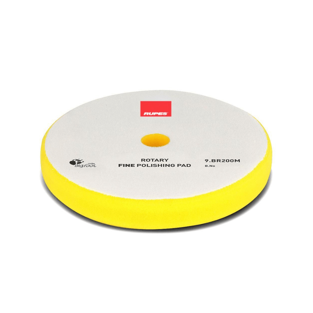 Rupes Big Foot Yellow Fine Rotary Foam Polishing Pad 180mm 2 Pack