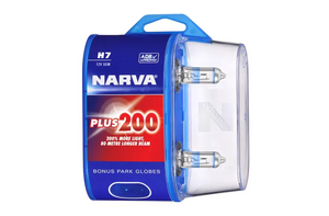 Narva H7 12V 55W PX26D Plus 200 Pack of 2