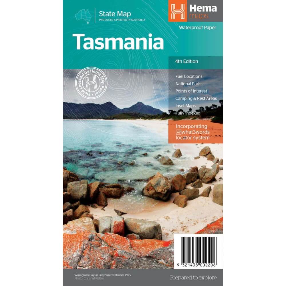 Hema Tasmania State Map