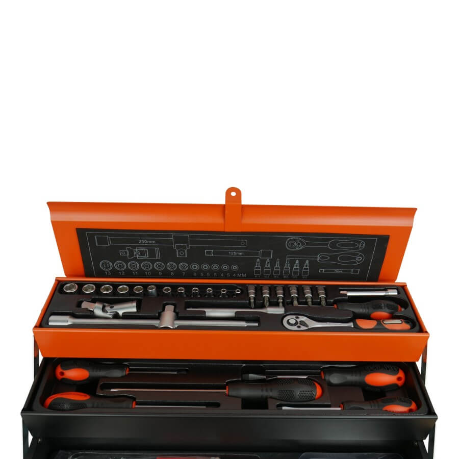 Tool Kit Chrome Vanadium With Cantilever Case 85 Piece