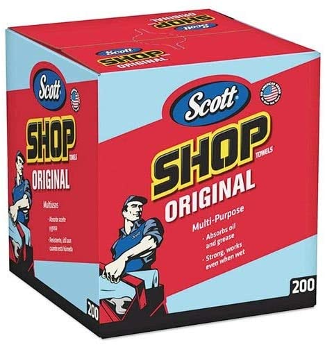 Scott Blue Shop Towels in a Box 200 Pack