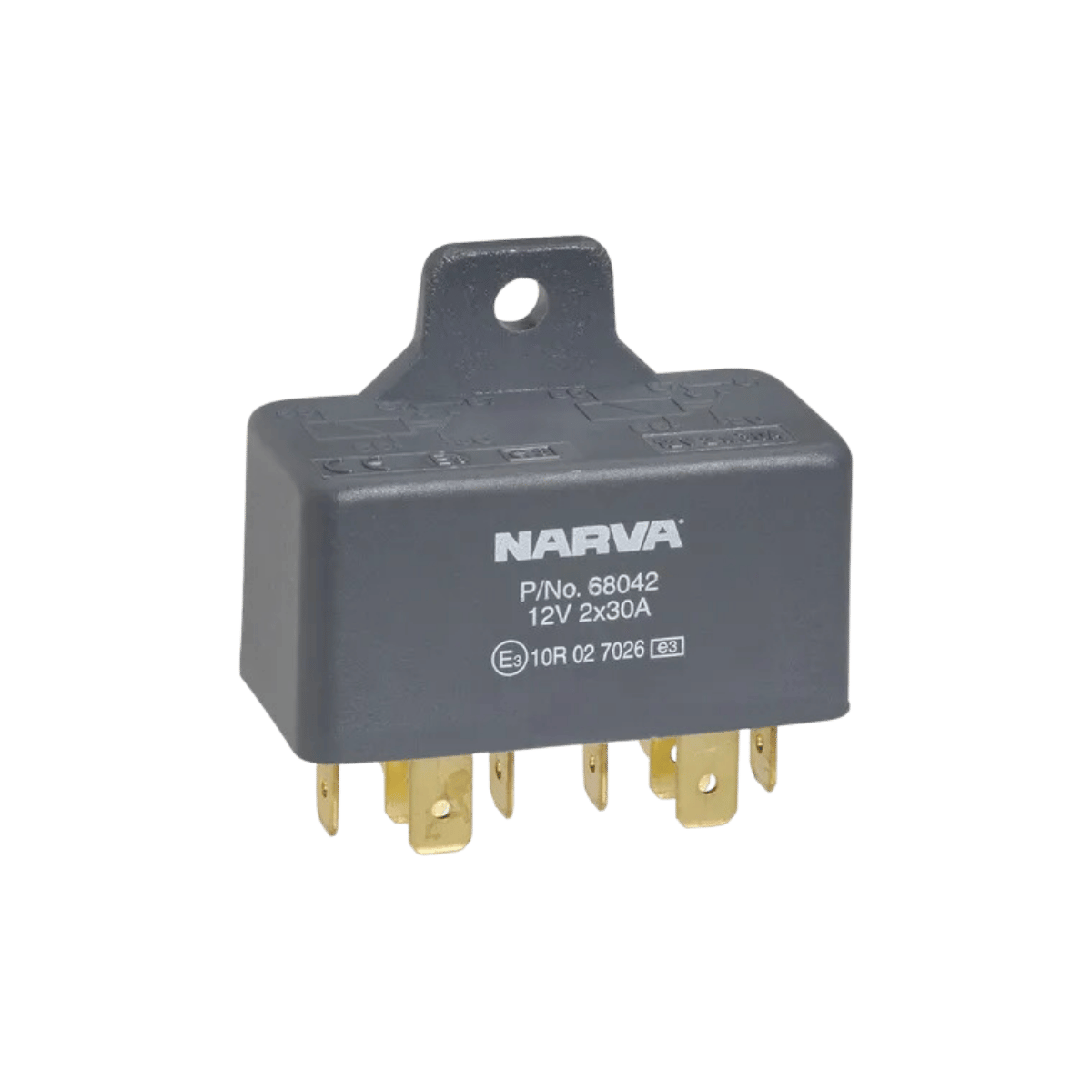 Narva 12V 30A/30A Normally Open 5 Pin Twin Relay