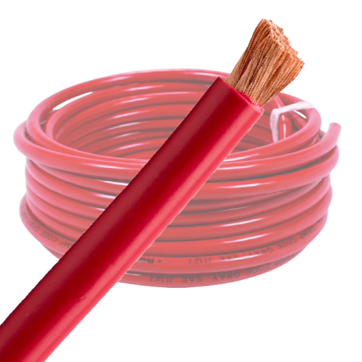 6 B&S Single Core Battery Cable - Black & Red - Various Lengths