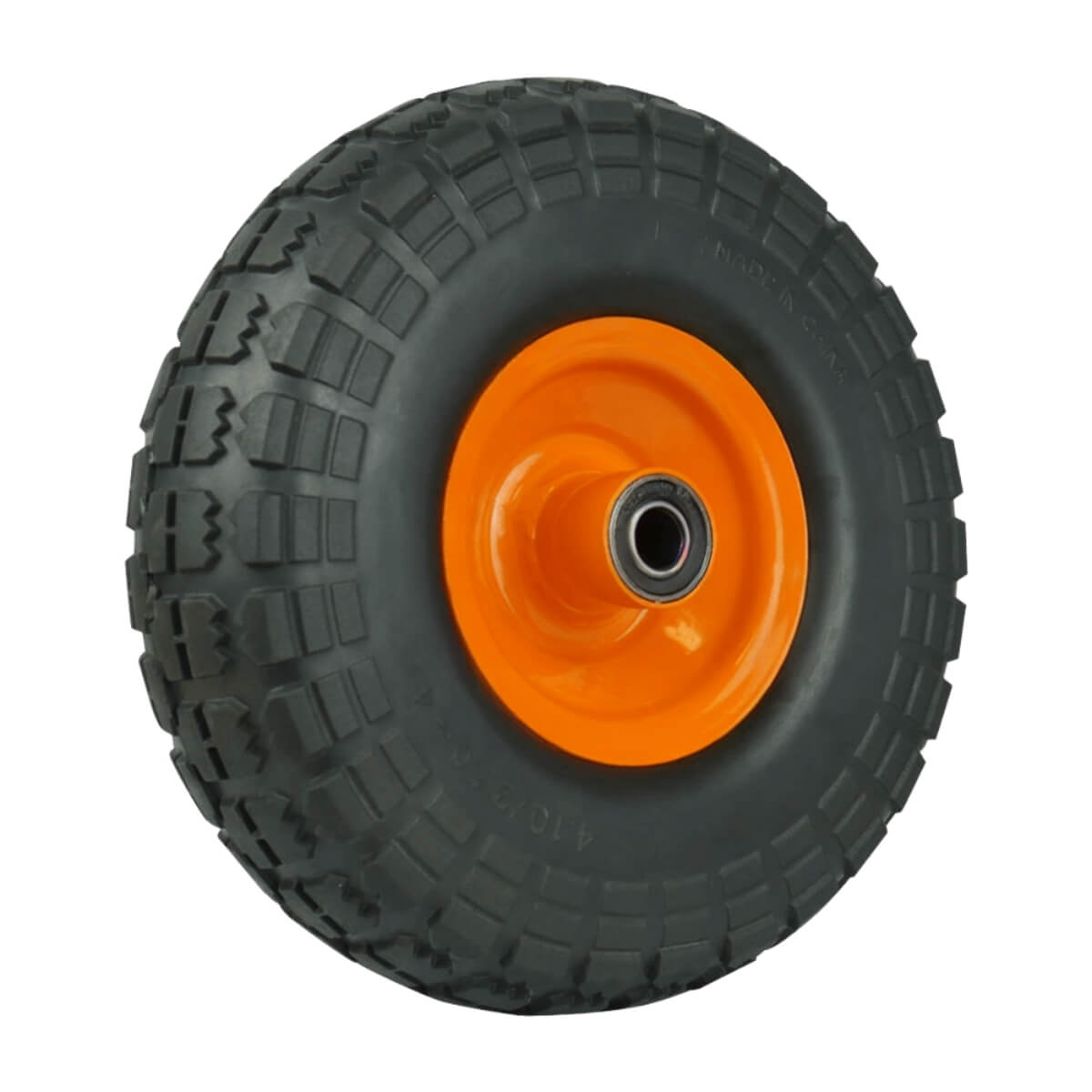 Solid Rubber NO Flat Wheels With Metal Rims - Various Sizes