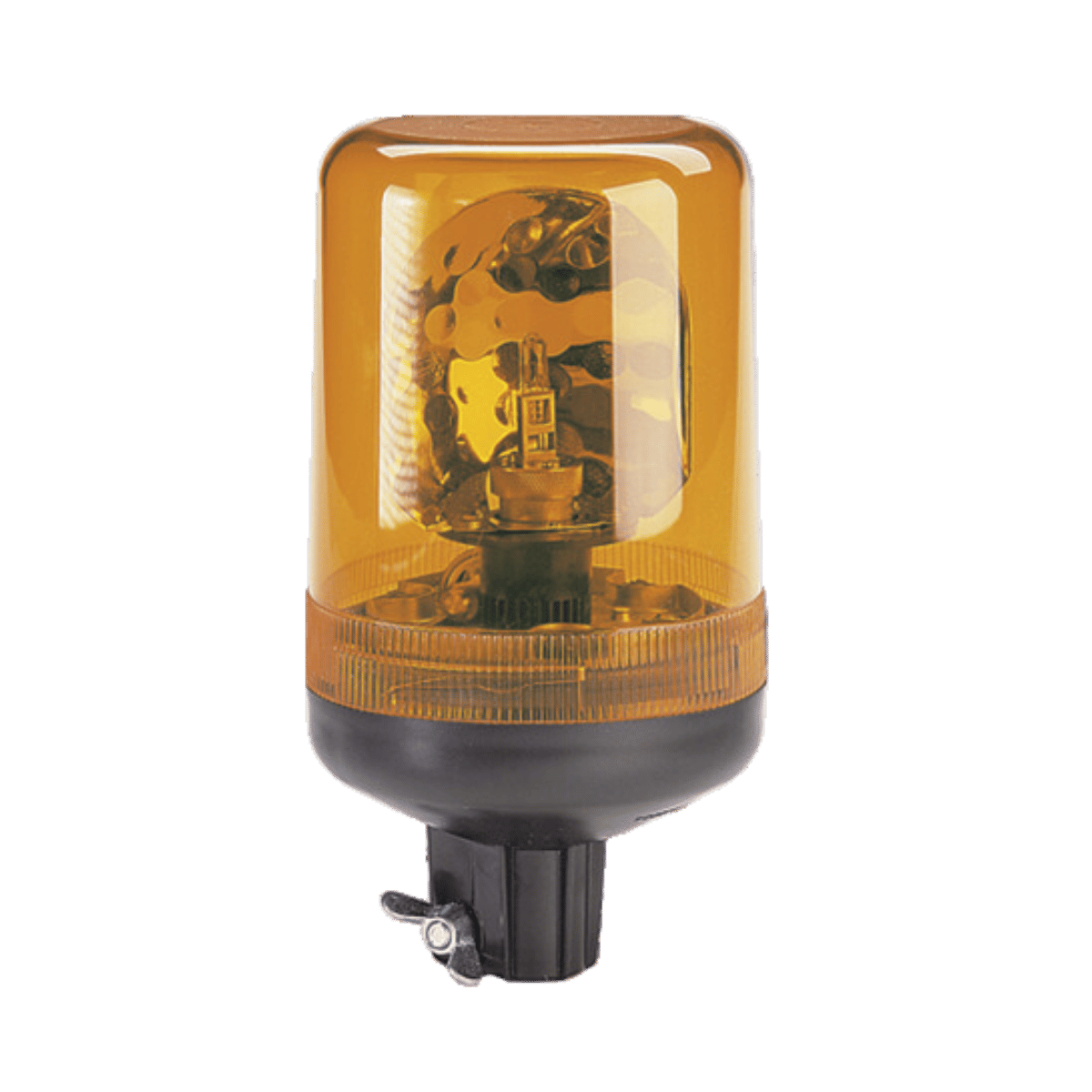 Narva 12/24 Volt Hi Optics Rotating Beacon Amber Pipe Mount