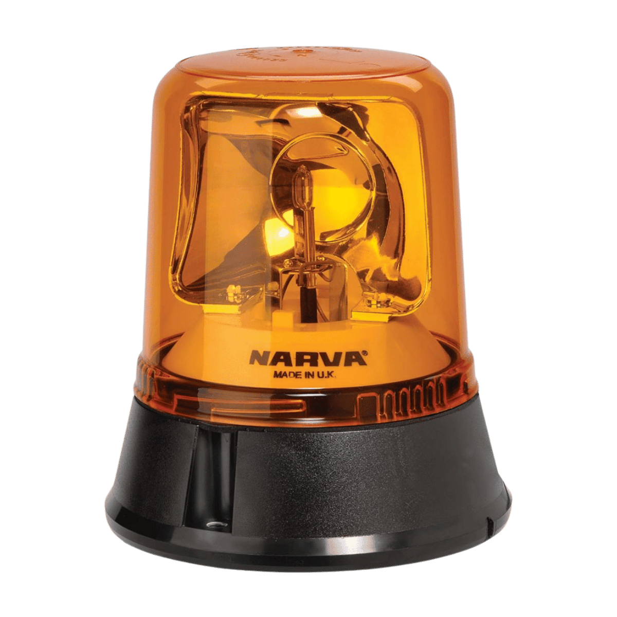 Narva Optimax Rotating Beacon Amber Flange Base 12/24 Volt