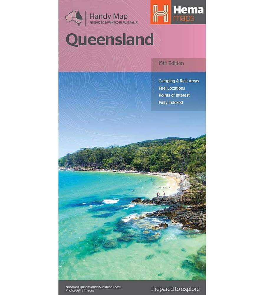 Hema Handy Map Of Queensland 15th Edition