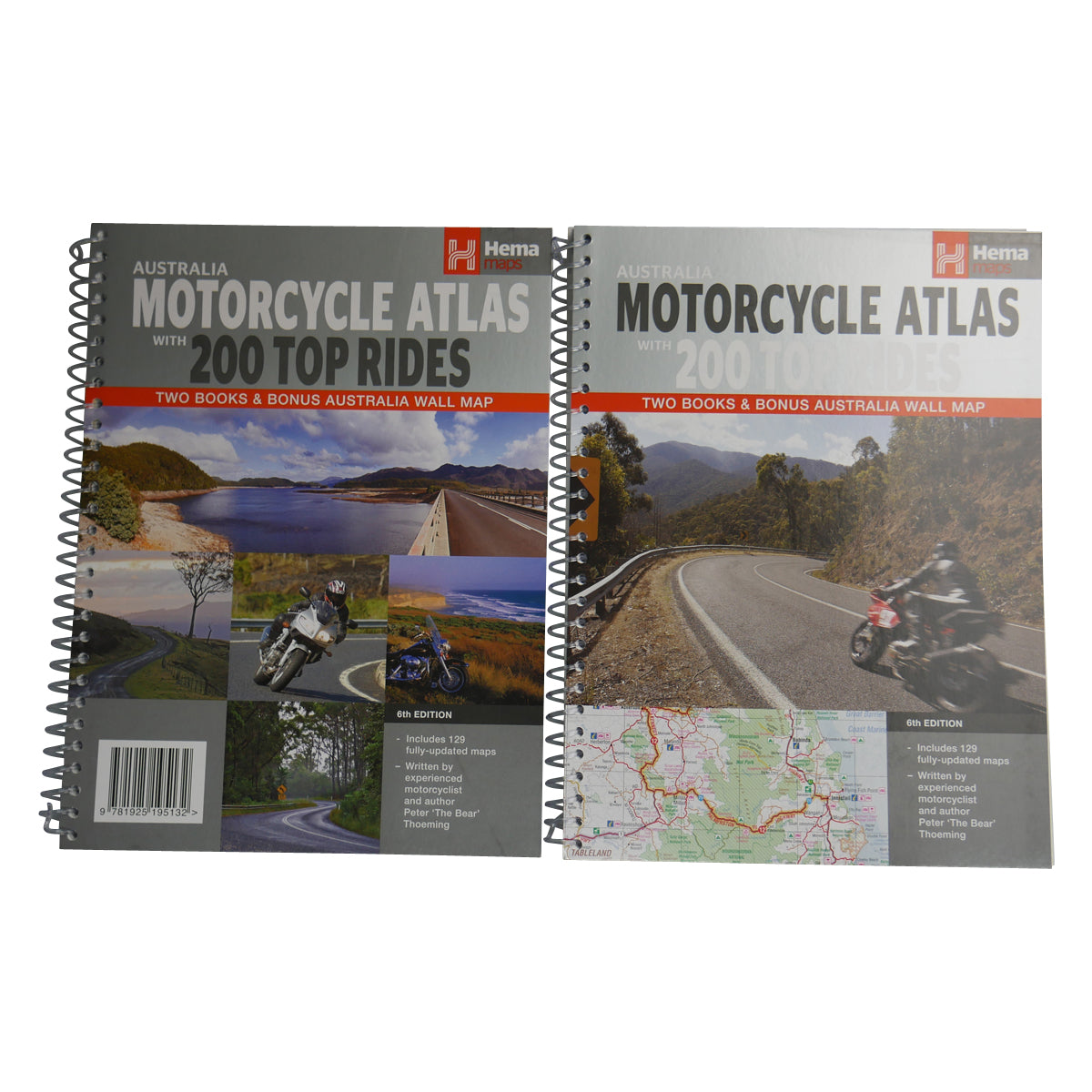 Hema Australia Motorcycle Atlas with 200 Top Rides