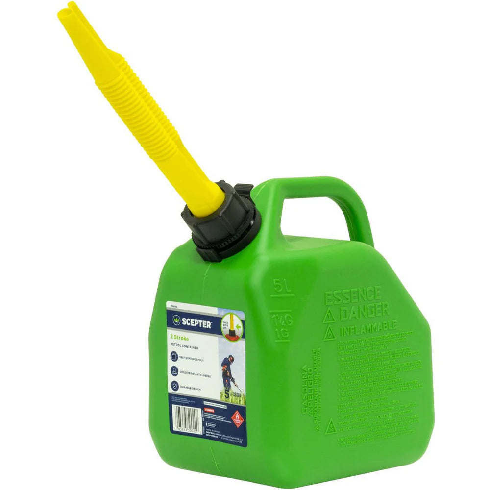 Scepter 5L Squat Fuel Jerry Can Green