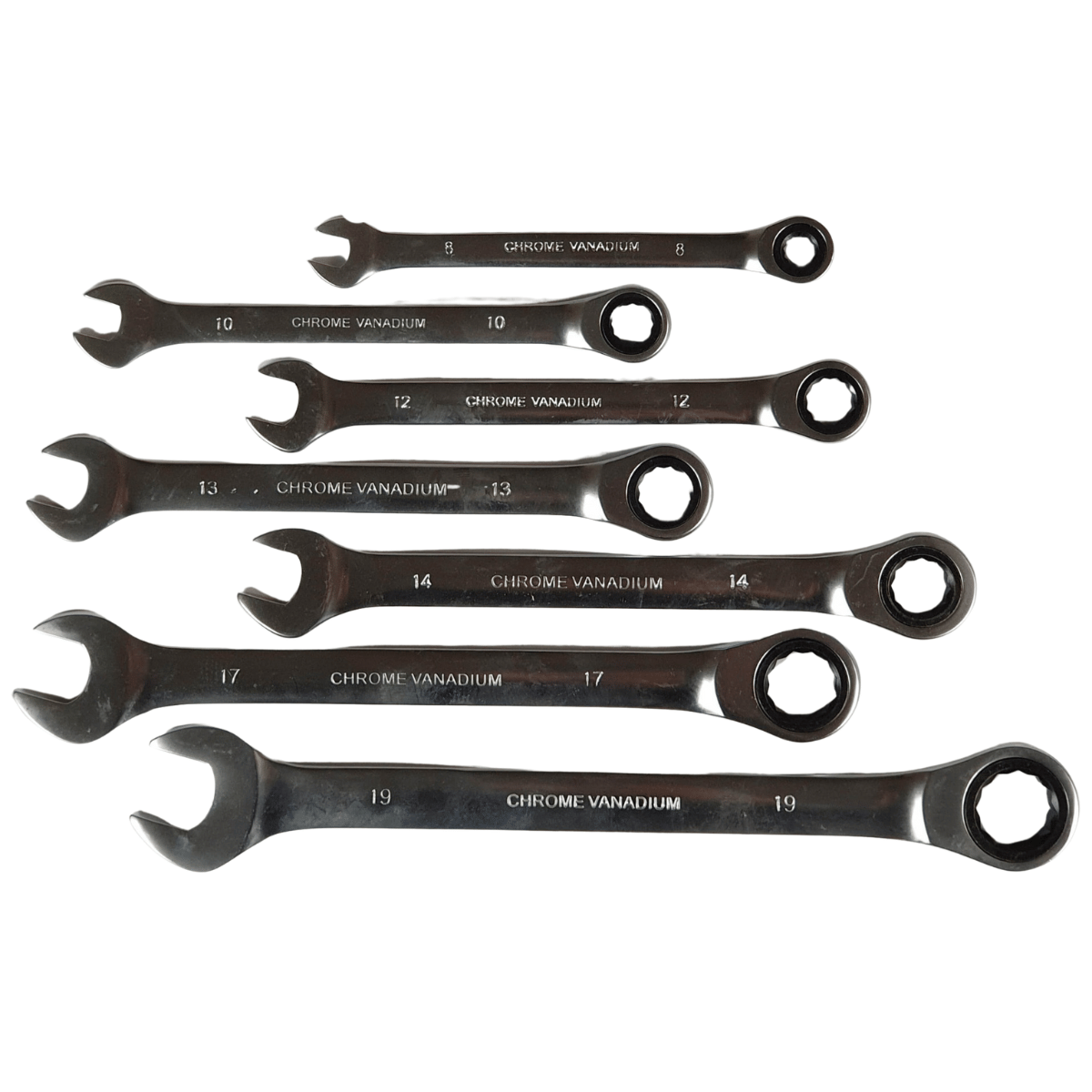 7 Piece Ratchet Spanner Set