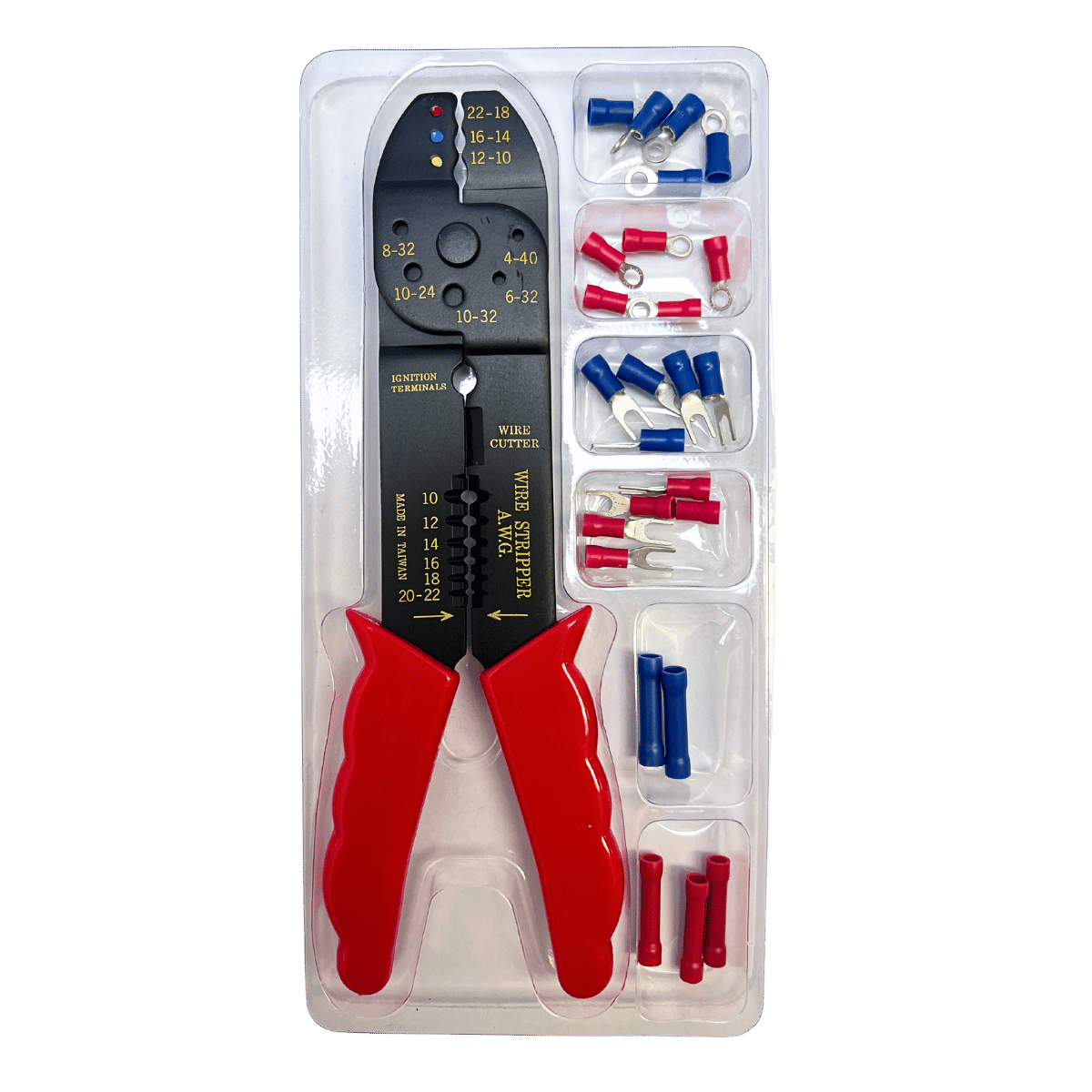 Crimping Tool with 25 Insulated Terminals