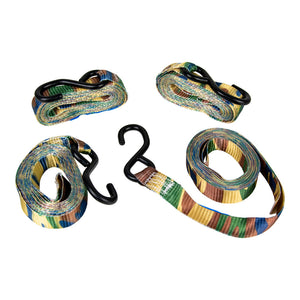 Camo Ratchet Tie Down Camouflage 25mm x 4m 4 Pack