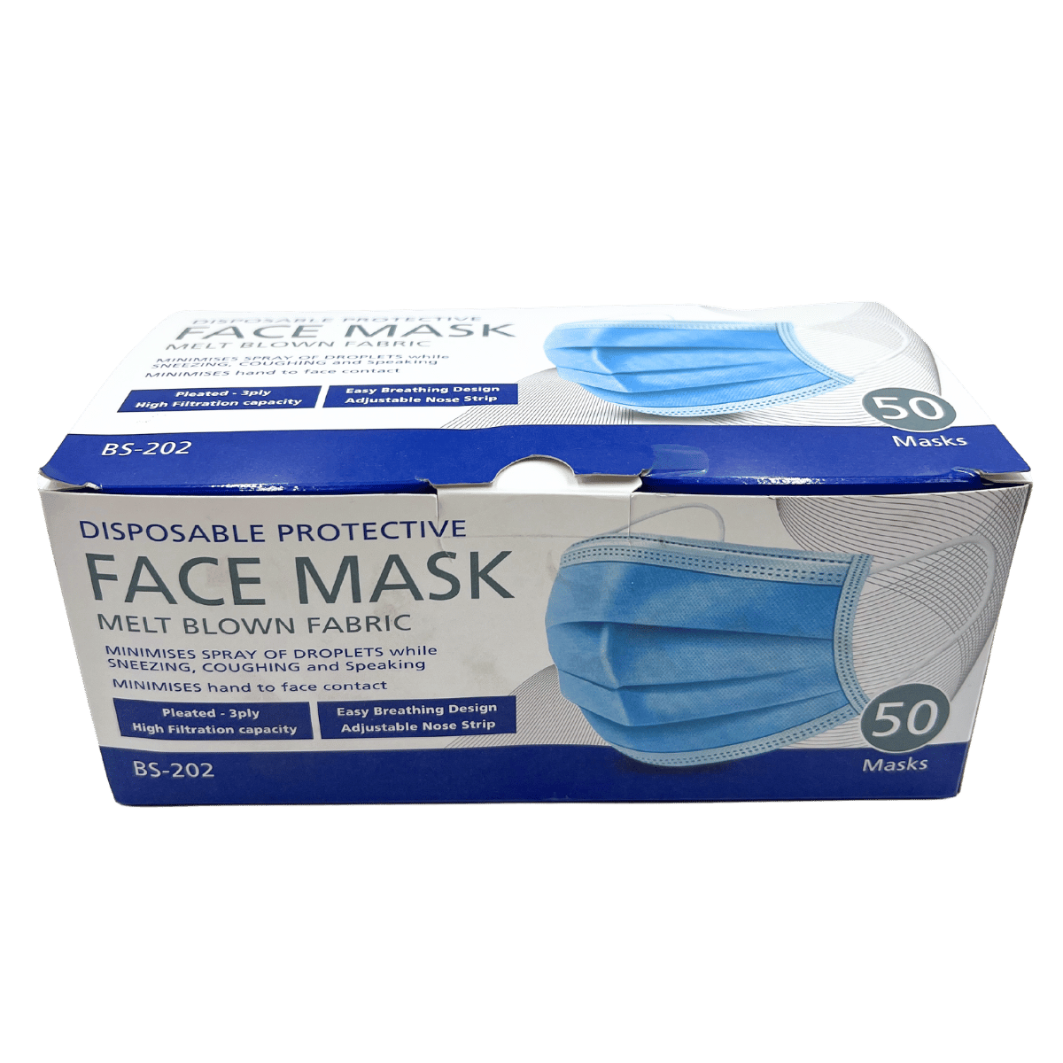 Disposable Earloop Face Mask 50 Pce