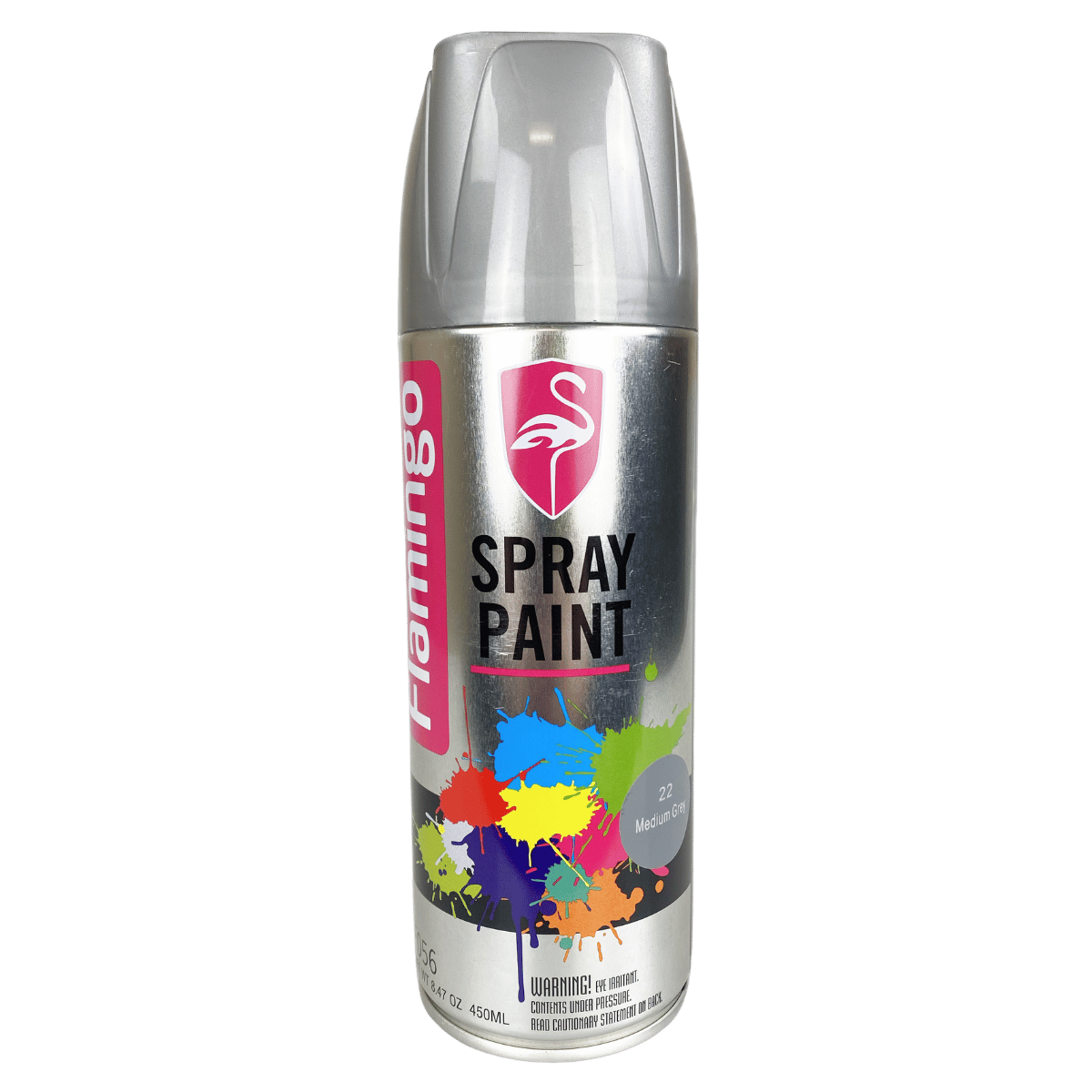 Flamingo Medium Grey Aero Spray Paint 450mL