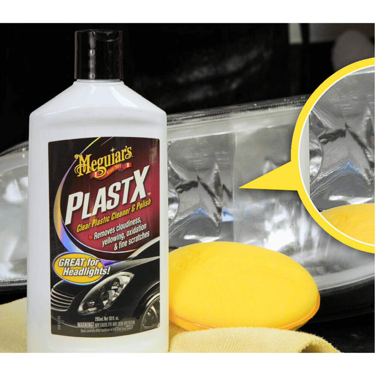 Meguiars Plastx Clear Plastic Cleaner And Polish 296mL