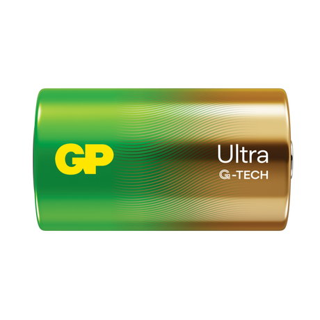 GP Ultra Alkaline D Battery Pack of 2