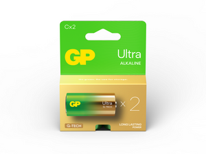 GP Ultra Alkaline C Battery Pack of 2