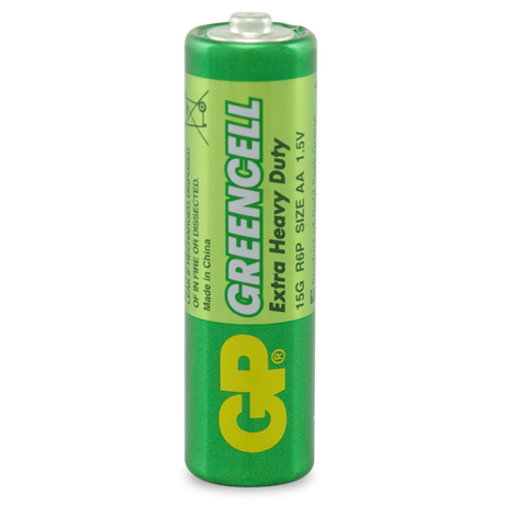 GP Greencell  Extra Heavy Duty AA Battery Pack of 4