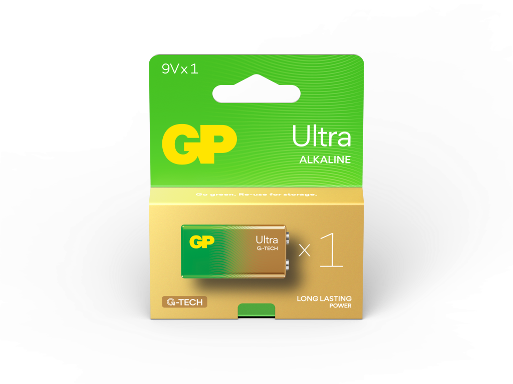 GP Ultra Alkaline 9 Volt Battery