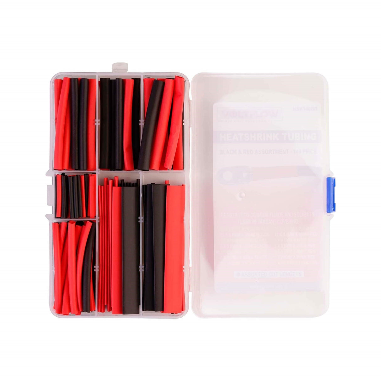 HeatShrink Tubing Assortment Red & Black 140 Piece