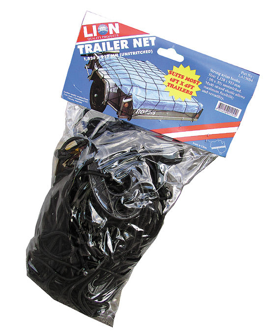 Lion Heavy Duty Trailer Net With Hooks 1.5m x 0.9m