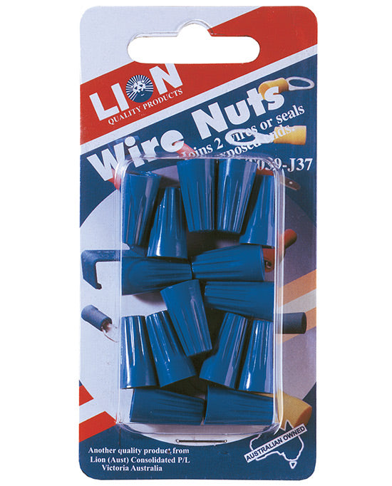 Lion Wire Nuts Blue 15pc