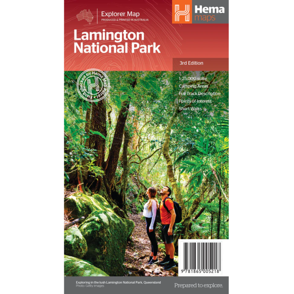 Hema Lamington National Park Map