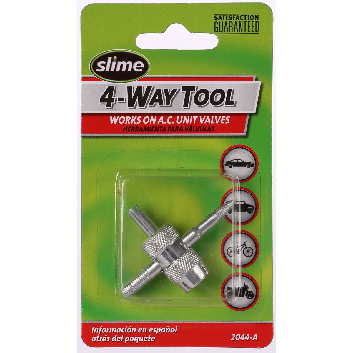 Slime 4-Way Valve Tool With 4 Valve Cores