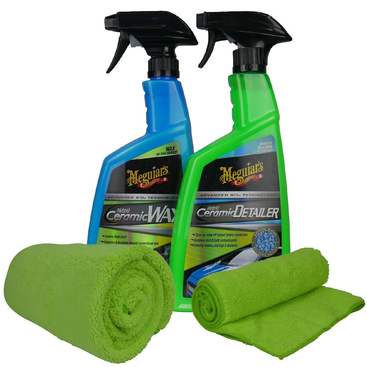 Meguiars Hybrid Ceramic Detailer & Spray Wax Kit 4pce