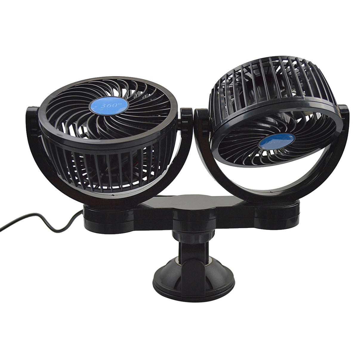 12 Volt Adjustable Fan with a Suction Cup Base | Variable Speed