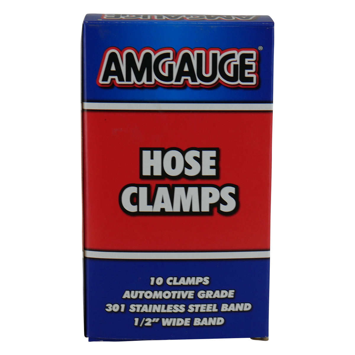 Amgauge Part Stainless Steel Hose Clamps (19-44mm) 3/1"-1.3/4" 10 Pack