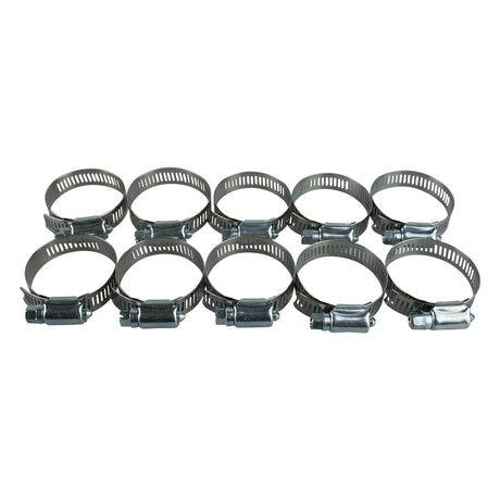 Amgauge Part Stainless Steel Hose Clamps (27-50Mm) 1/1.16"-2" 10 Pack