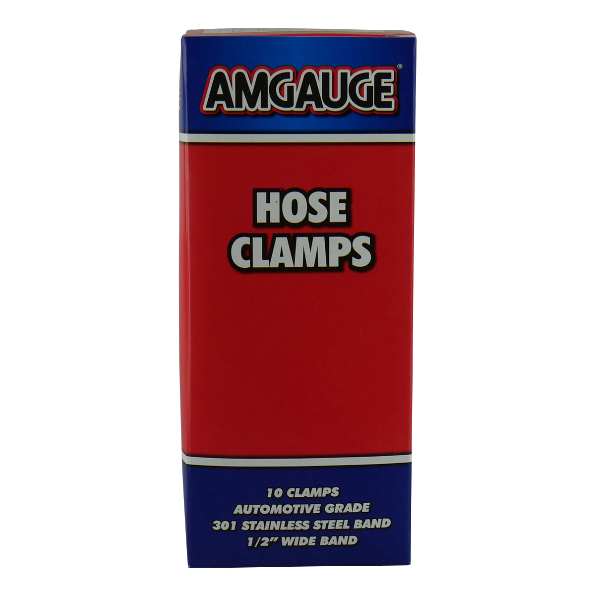 Amgauge Part Stainless Steel Hose Clamps (32-57mm) 1/1.4"-2.1/4" 10 Pack