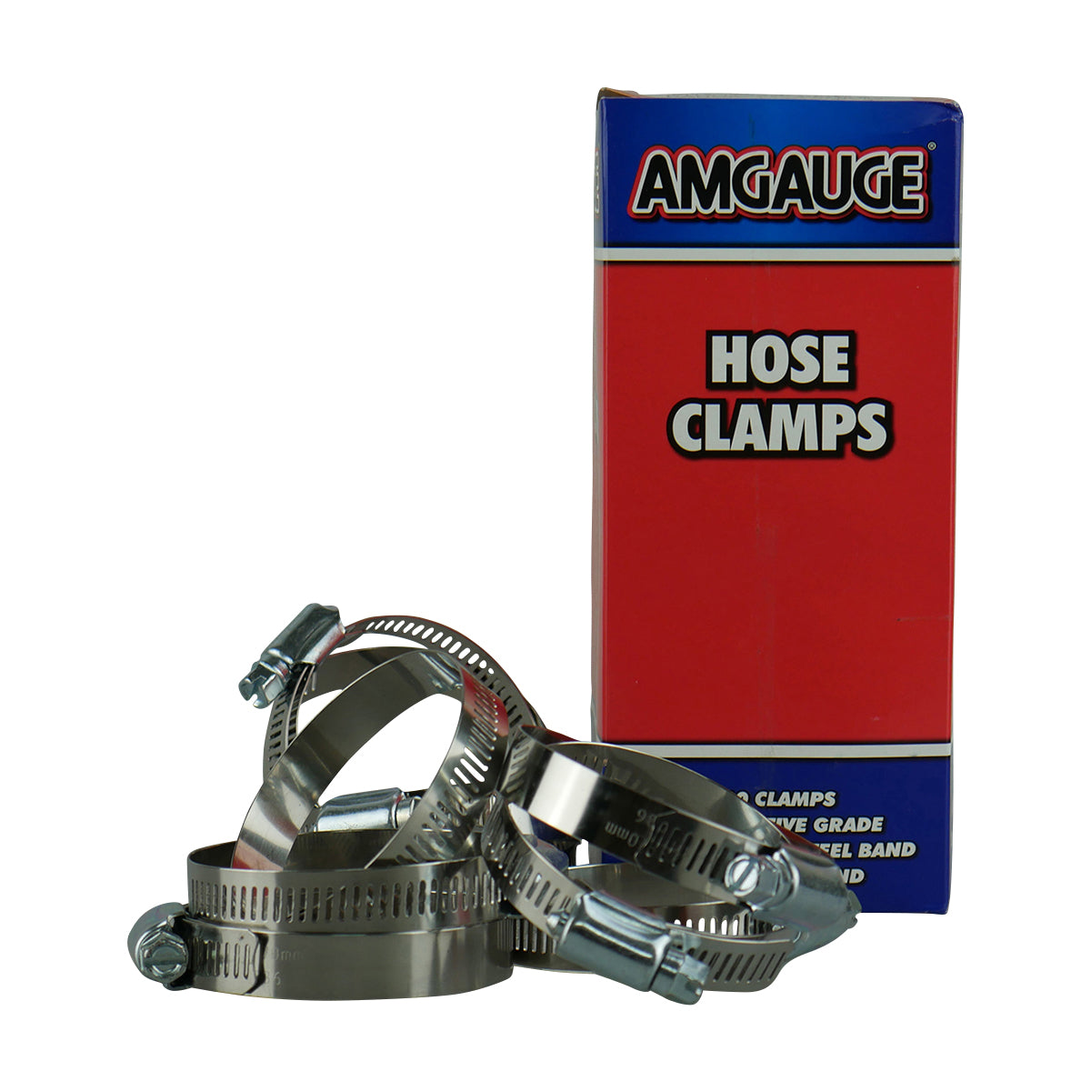 Amgauge Part Stainless Steel Hose Clamps (47-70mm) 1.13/16"-2.3/4" 10 Pack