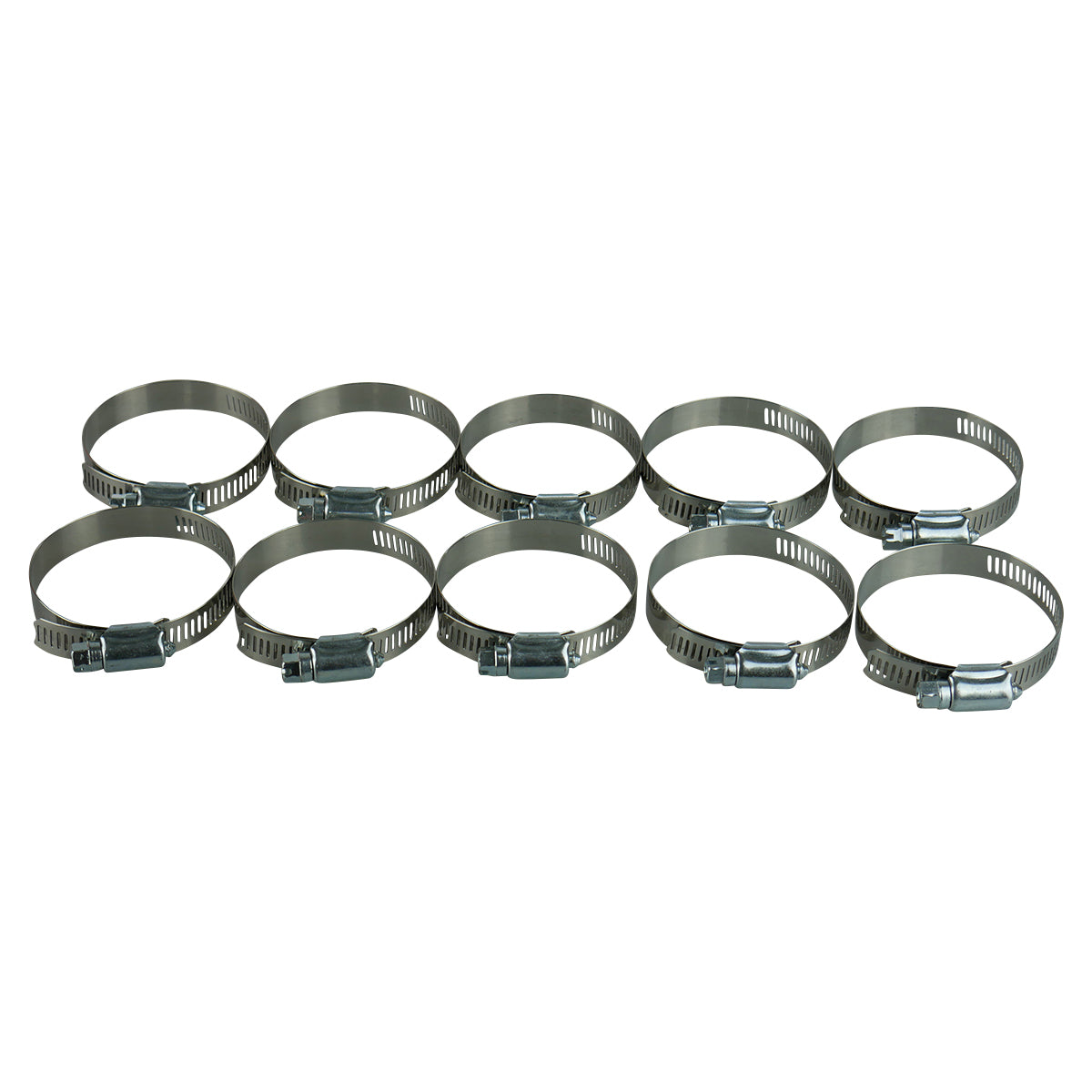 Amgauge Part Stainless Steel Hose Clamps (47-70mm) 1.13/16"-2.3/4" 10 Pack