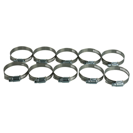 Amgauge Part Stainless Steel Hose Clamps (47-70mm) 1.13/16"-2.3/4" 10 Pack