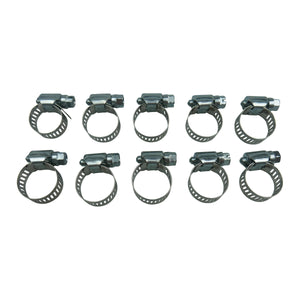 Amgauge Part Stainless Steel Hose Clamps (10-22mm) 3/8"-7/8" 10 Pack