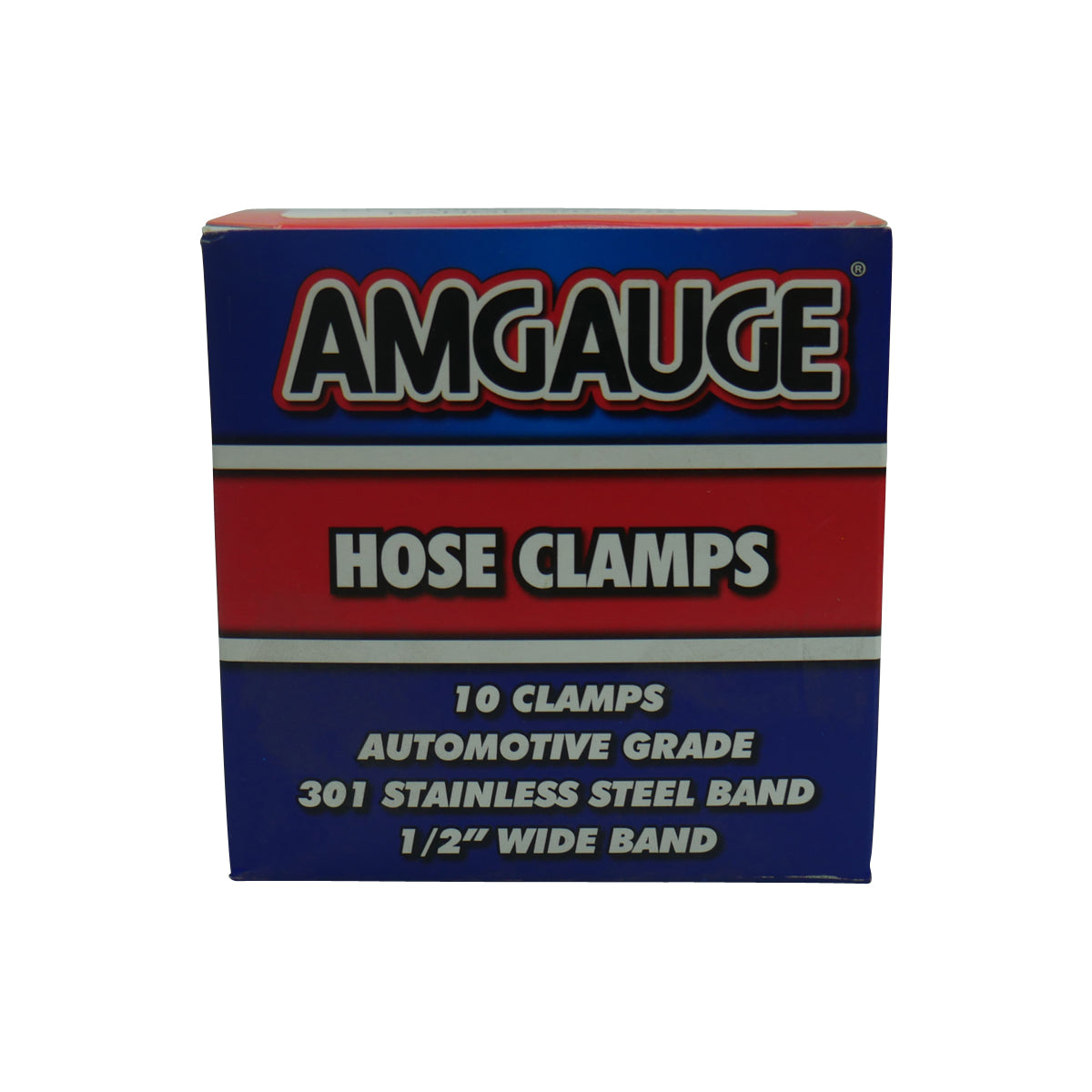 Amgauge Part Stainless Steel Hose Clamps (10-22mm) 3/8"-7/8" 10 Pack