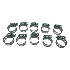 Amgauge Part Stainless Steel Hose Clamps (12-25mm) 1/2"-1" 10 Pack