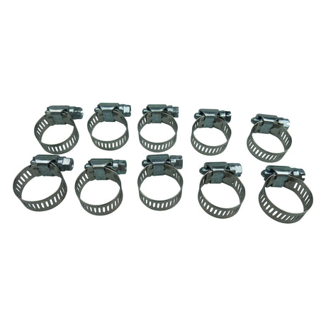 Amgauge Part Stainless Steel Hose Clamps (12-25mm) 1/2"-1" 10 Pack