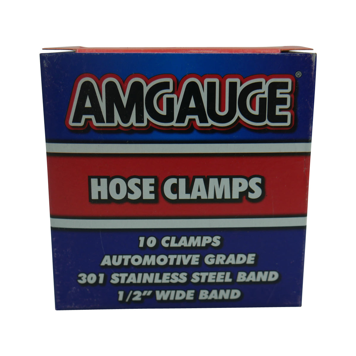 Amgauge Part Stainless Steel Hose Clamps (12-25mm) 1/2"-1" 10 Pack