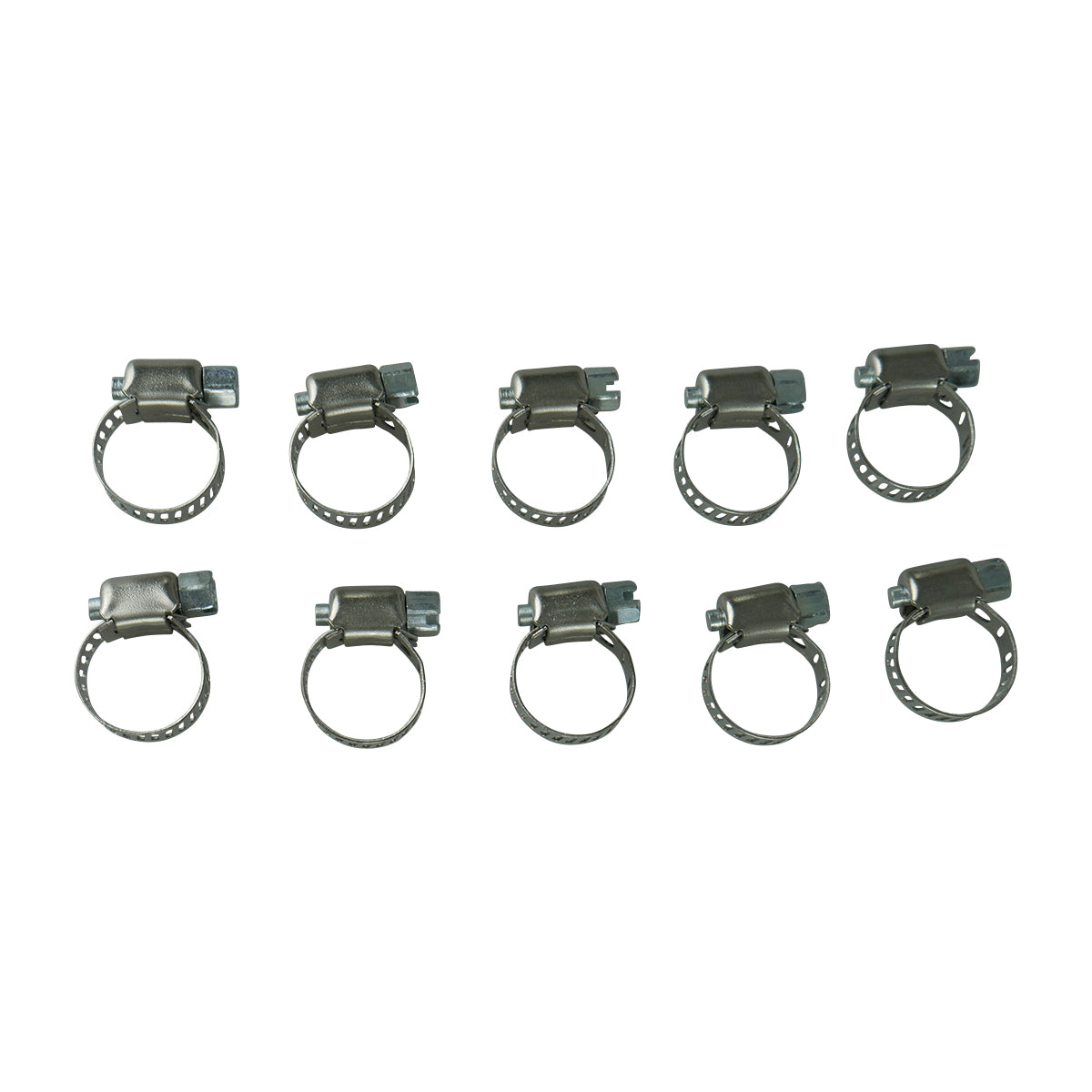 Amgauge Full Stainless Steel Hose Clamps (6-16mm) 1/4"-5/8" 10 Pack