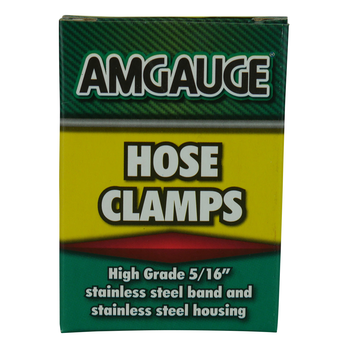 Amgauge Full Stainless Steel Hose Clamps (6-16mm) 1/4"-5/8" 10 Pack